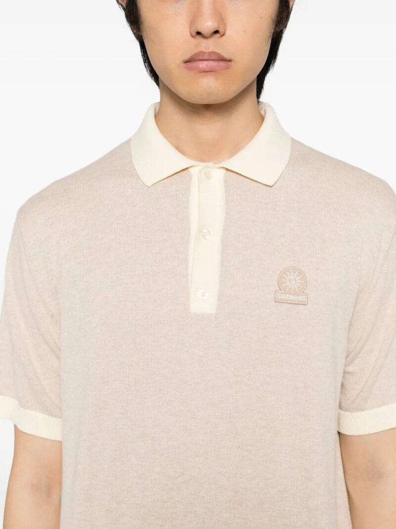 SANDBANKS  logo-embroidered polo shirt