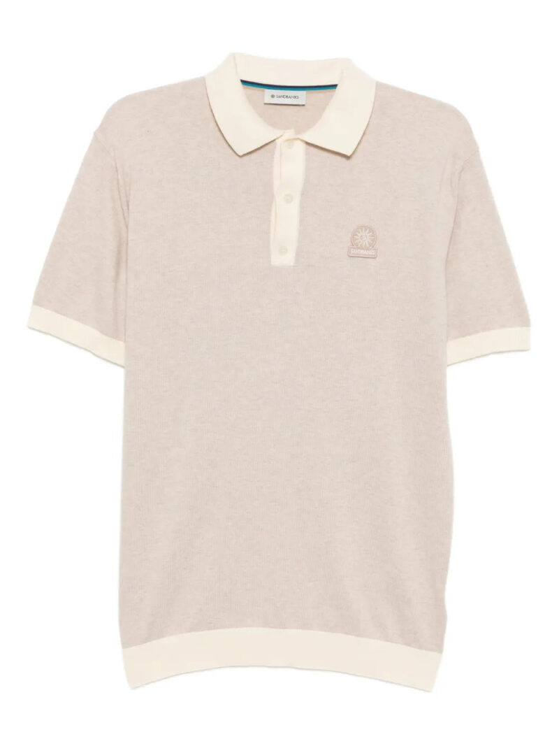 SANDBANKS  logo-embroidered polo shirt