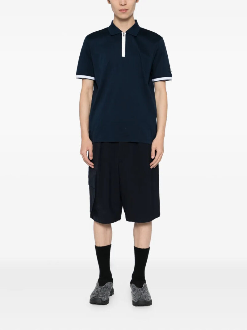 SANDBANKS  zip-up polo shirt