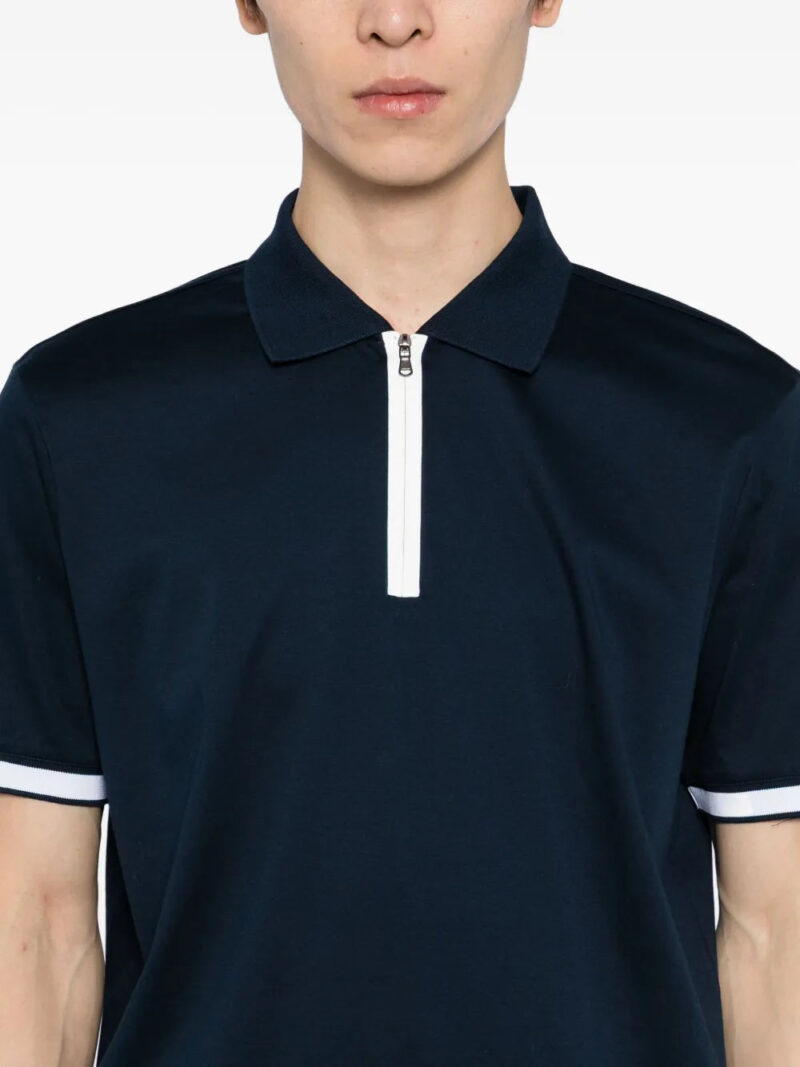 SANDBANKS  zip-up polo shirt
