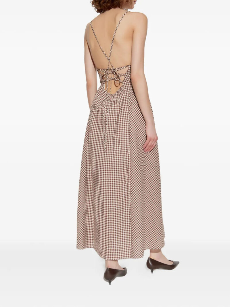 Posse  gingham check maxi dress