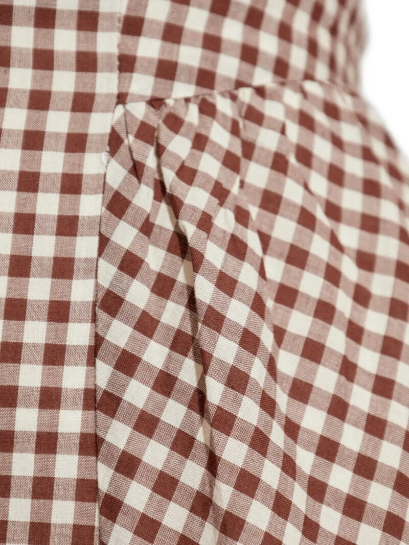 Posse  gingham check maxi dress