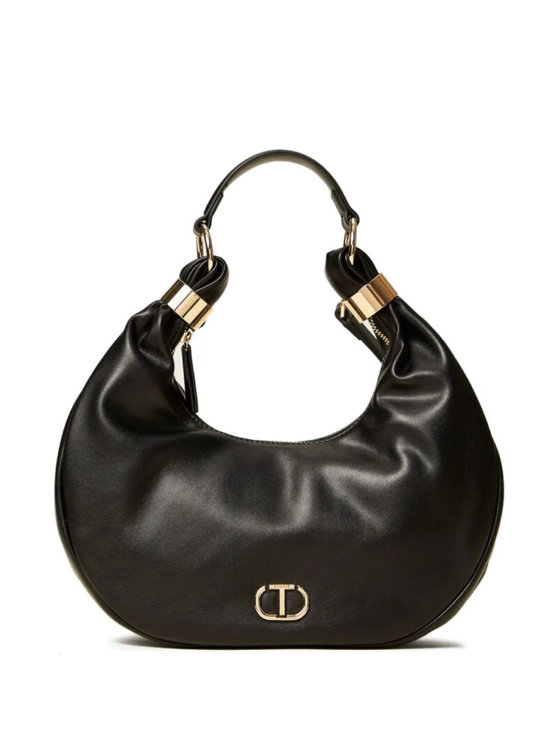 TWINSET Eclipse crescent-shape logo-detail shoulder bag