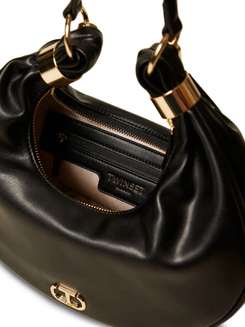 TWINSET Eclipse crescent-shape logo-detail shoulder bag