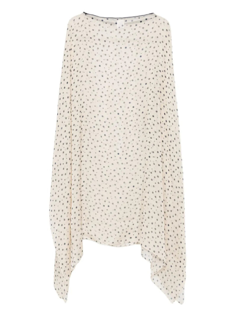 Faliero Sarti  polka-dot silk dress