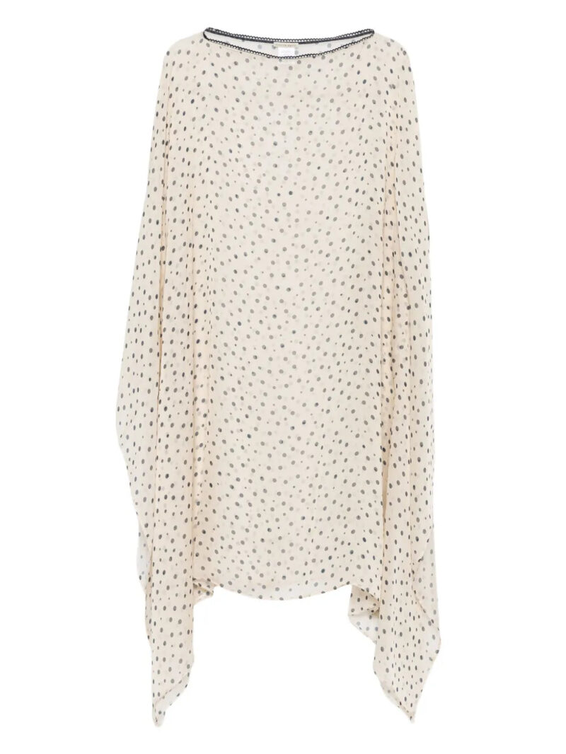 Faliero Sarti  polka-dot silk dress