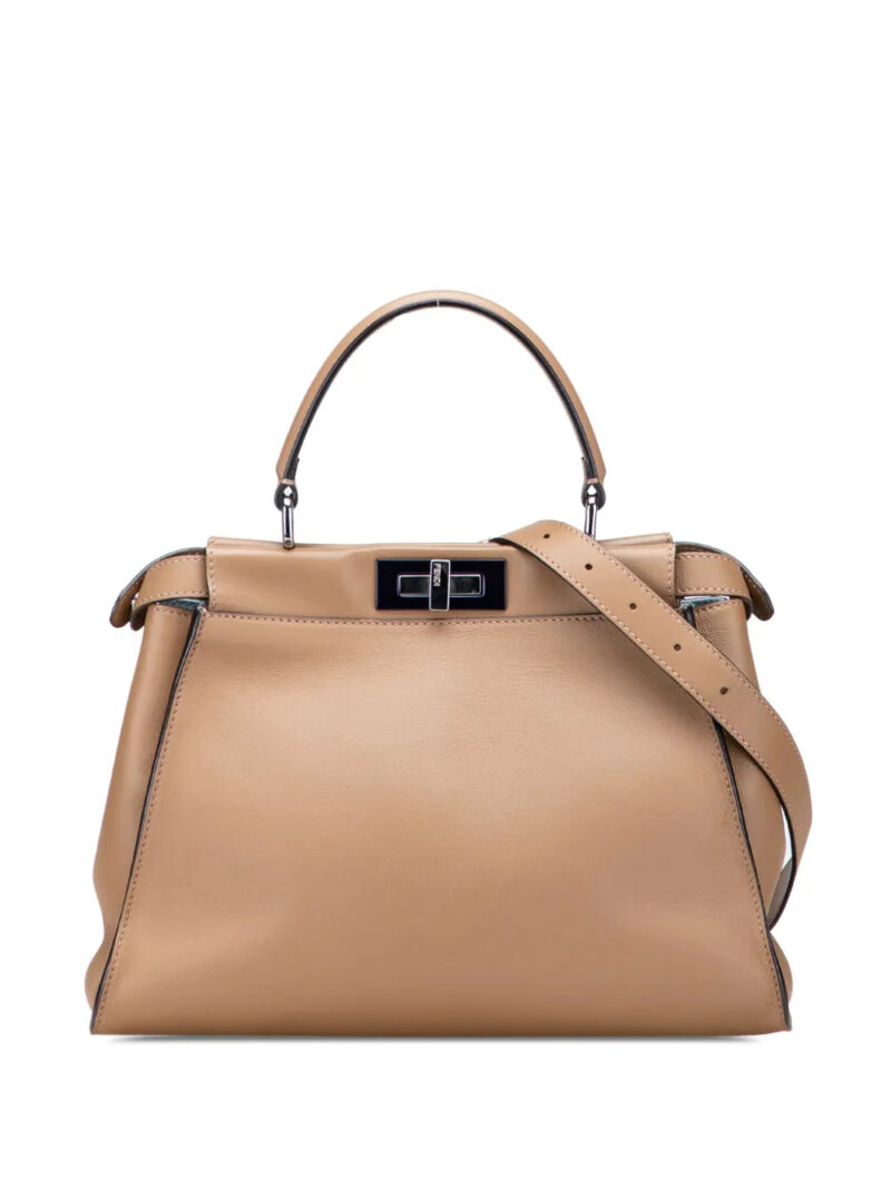 Fendi - Medium Leather Selleria Peekaboo Iconic satchel