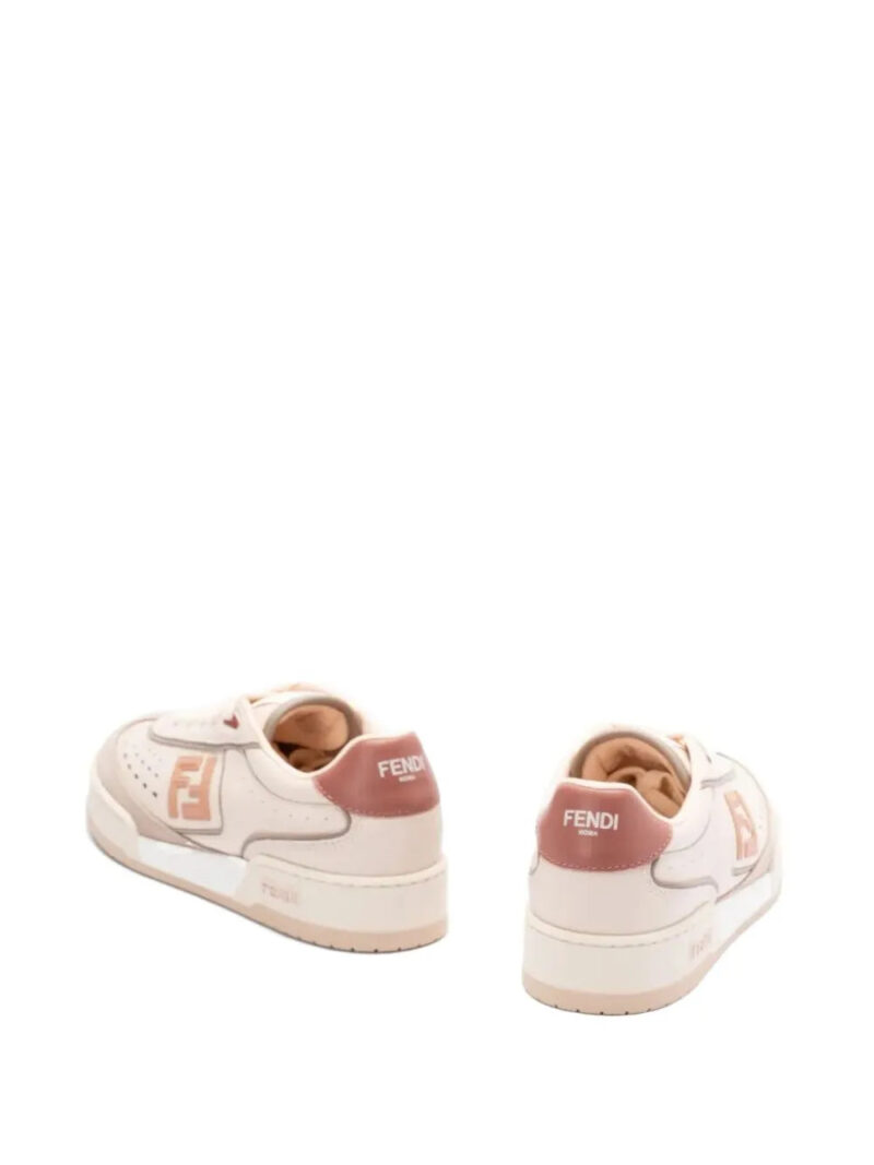 FENDI  Match leather sneakers