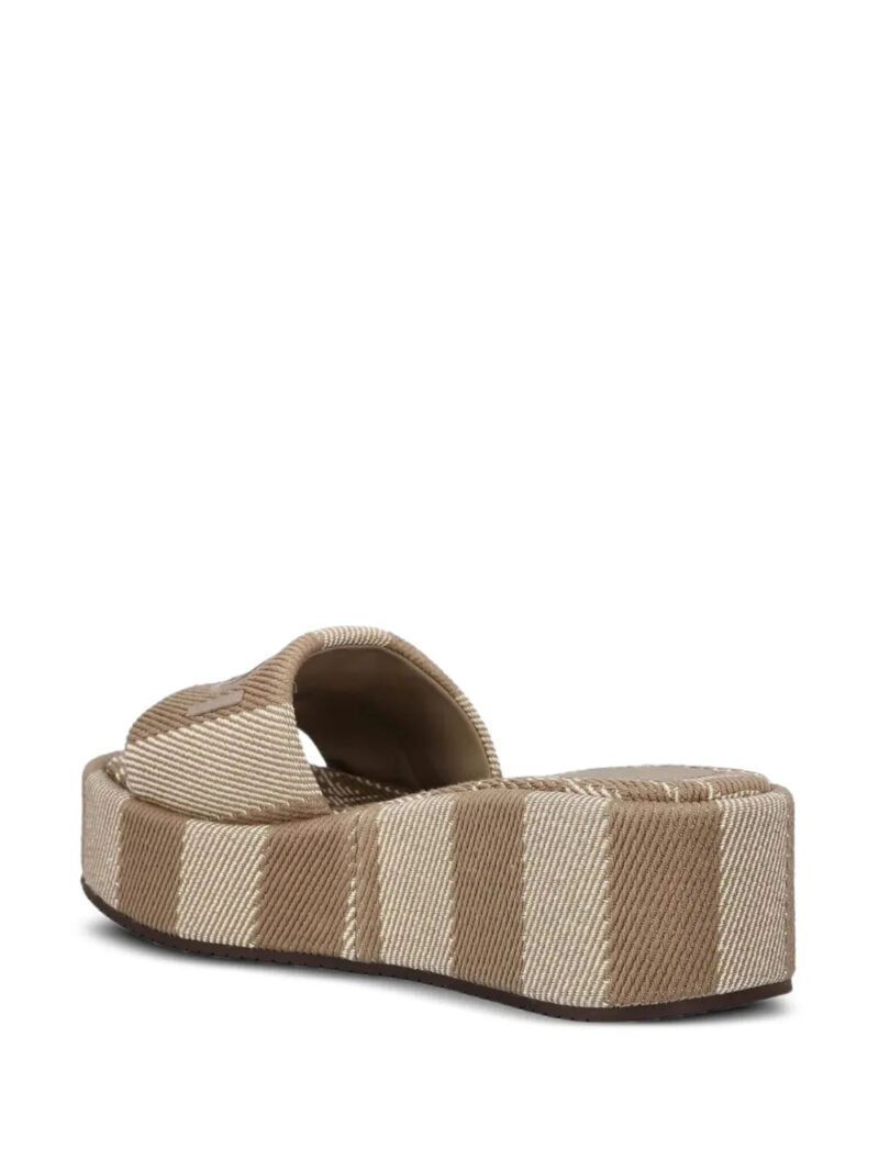 FENDI  60mm Sunshine striped platform sandals