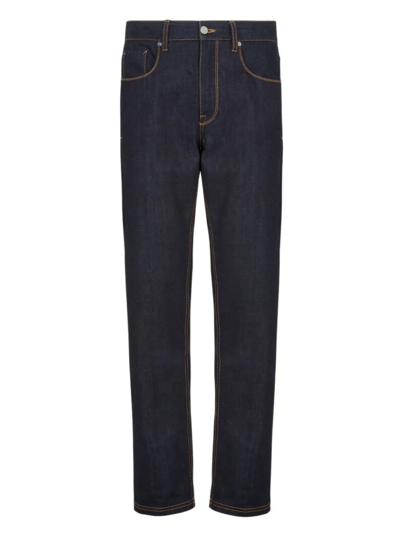 FENDI  Selleria logo-embroidered jeans