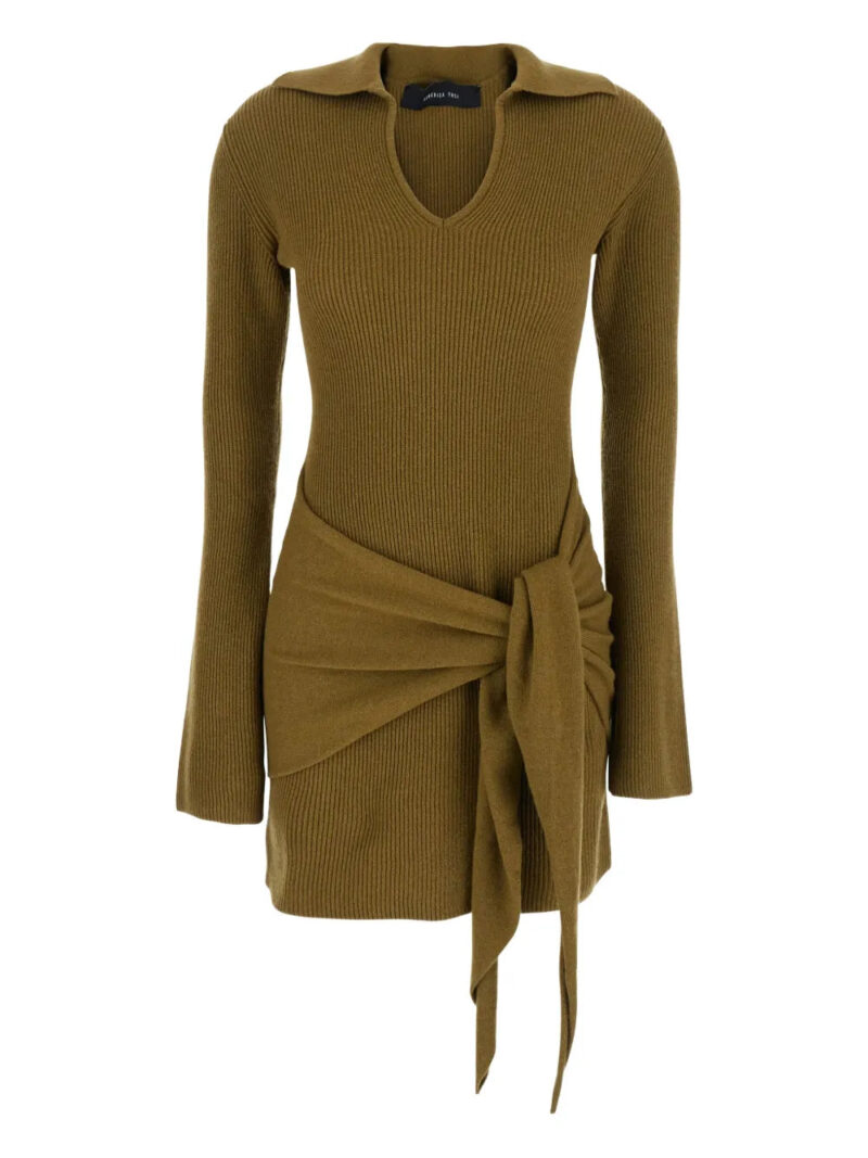 Federica Tosi  ribbed knit tie-front dress