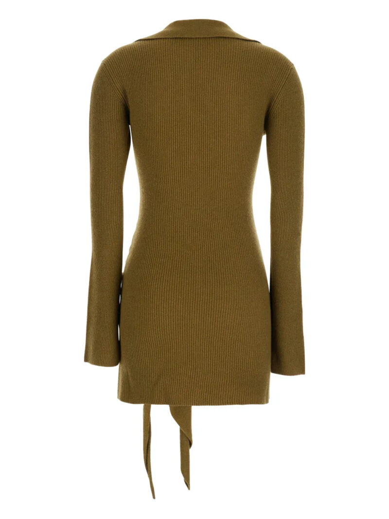Federica Tosi ribbed knit tie-front dress