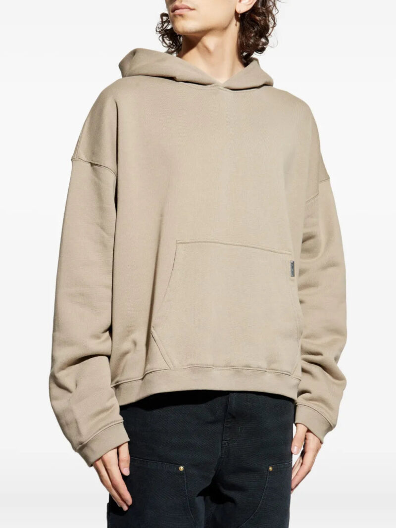 Represent kangaroo-pocket hooded sweater