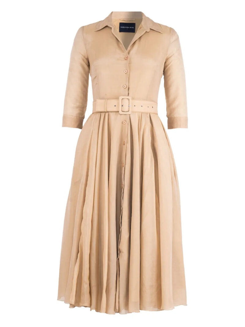 Samantha Sung  Aster belted shirt midi dres