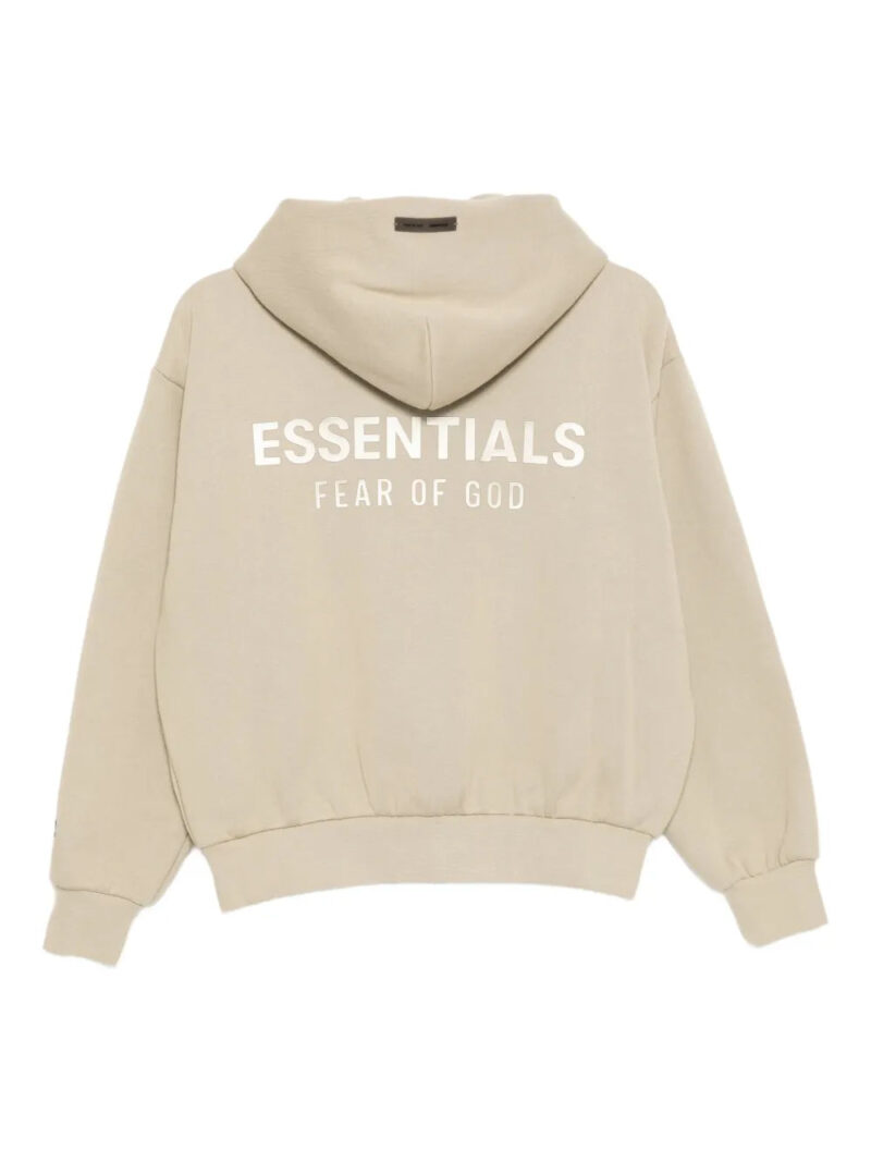 FEAR OF GOD ESSENTIALS  logo-embossed hoodie