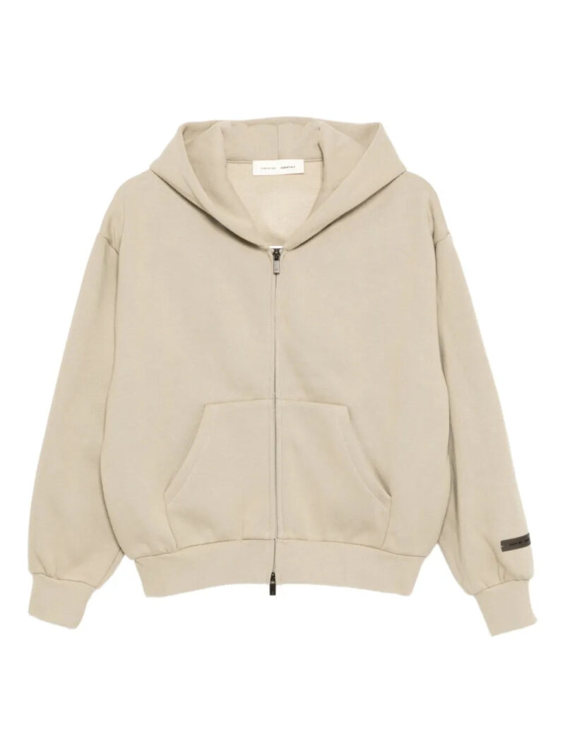 FEAR OF GOD ESSENTIALS  logo-embossed hoodie
