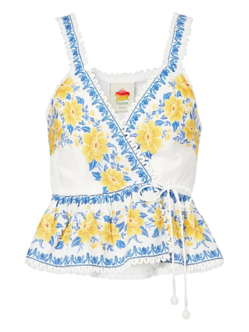 FARM Rio  floral-print blouse