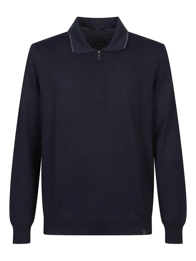 Fay  zip-up polo shirt