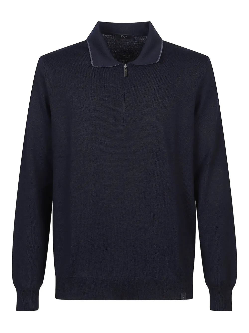 Fay zip-up polo shirt