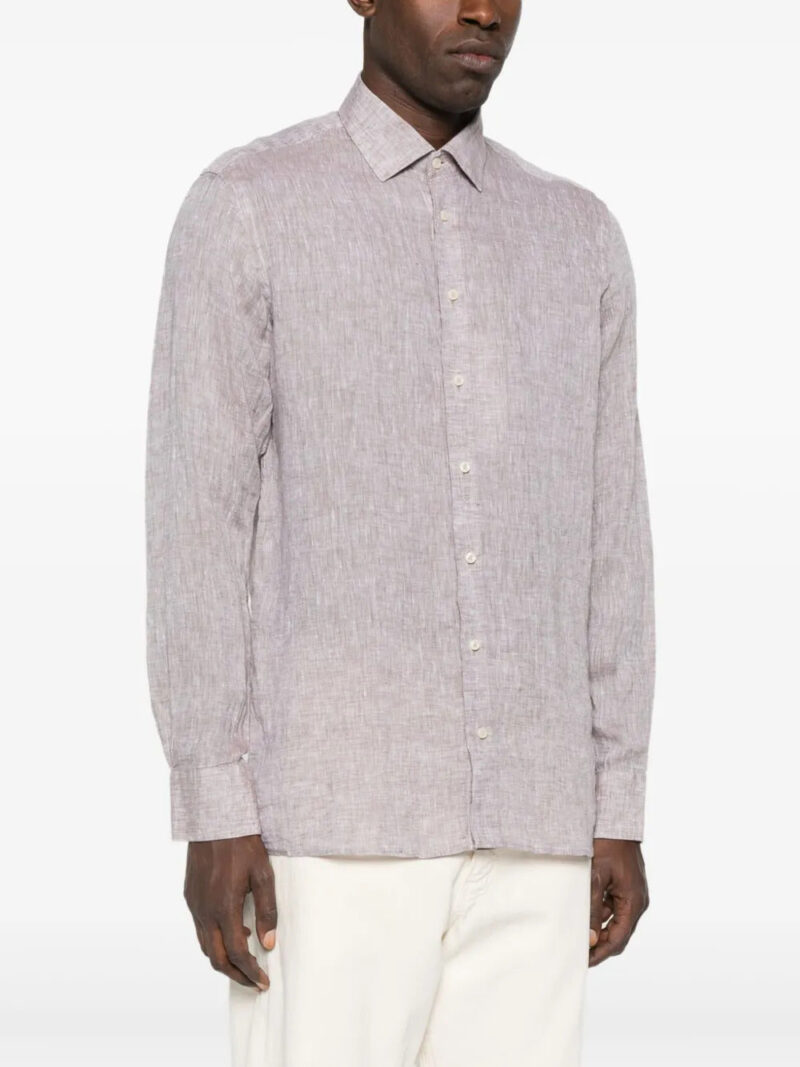 Sand textured linen shirt