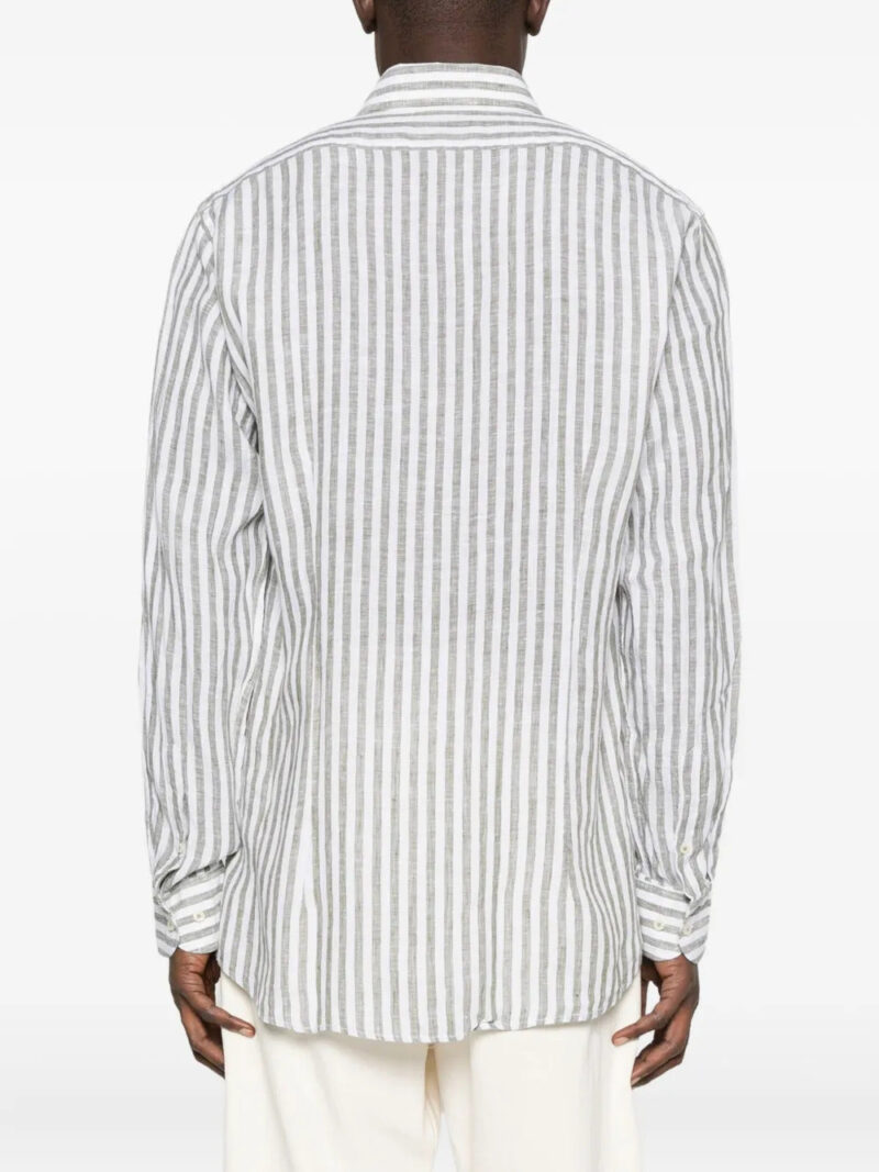 Sand striped linen shirt