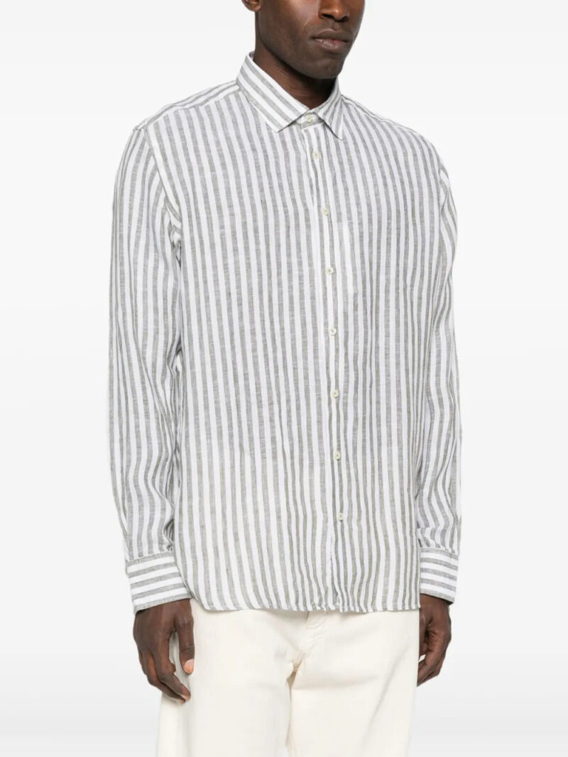 Sand striped linen shirt