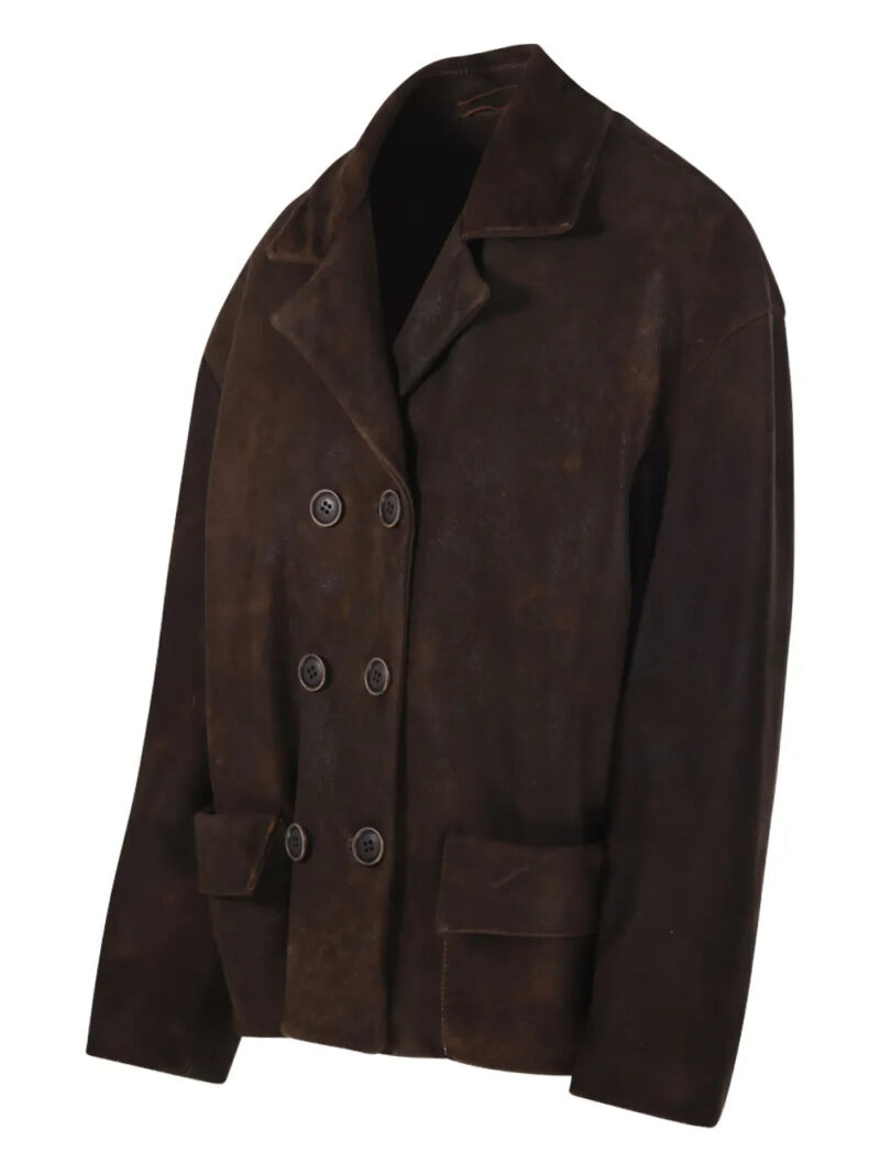 Salvatore Santoro  double-breasted suede jacket