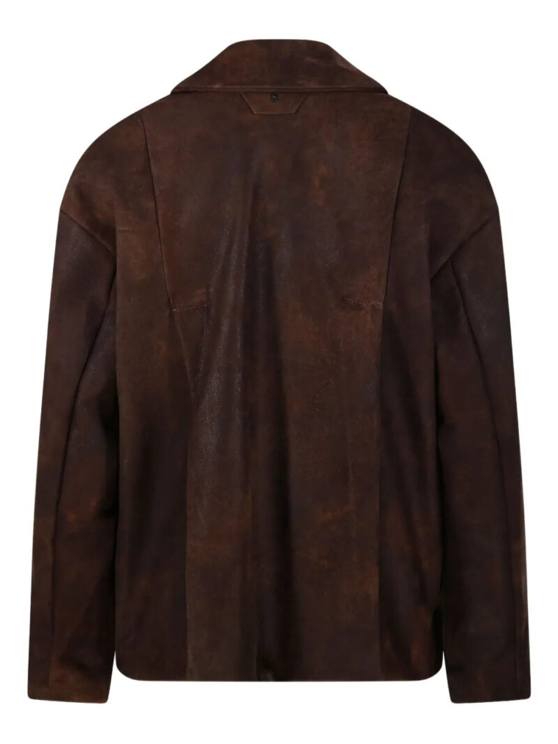 Salvatore Santoro  double-breasted suede jacket