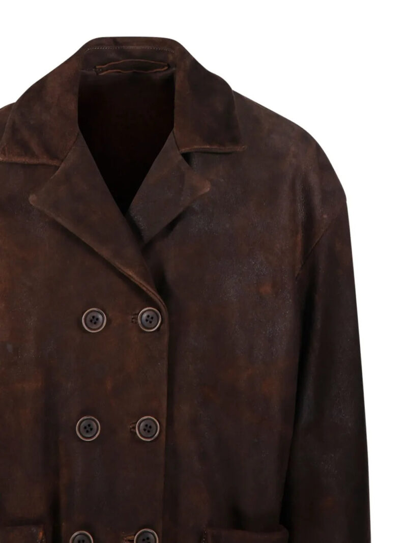 Salvatore Santoro  double-breasted suede jacket