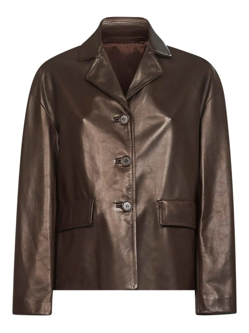 Salvatore Santoro  buttoned leather jacket