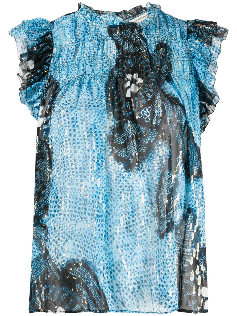 Ulla Johnson  abstract print sleeveless blouse