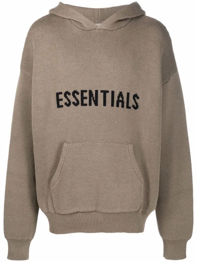 FEAR OF GOD ESSENTIALS  logo lettering hoodie