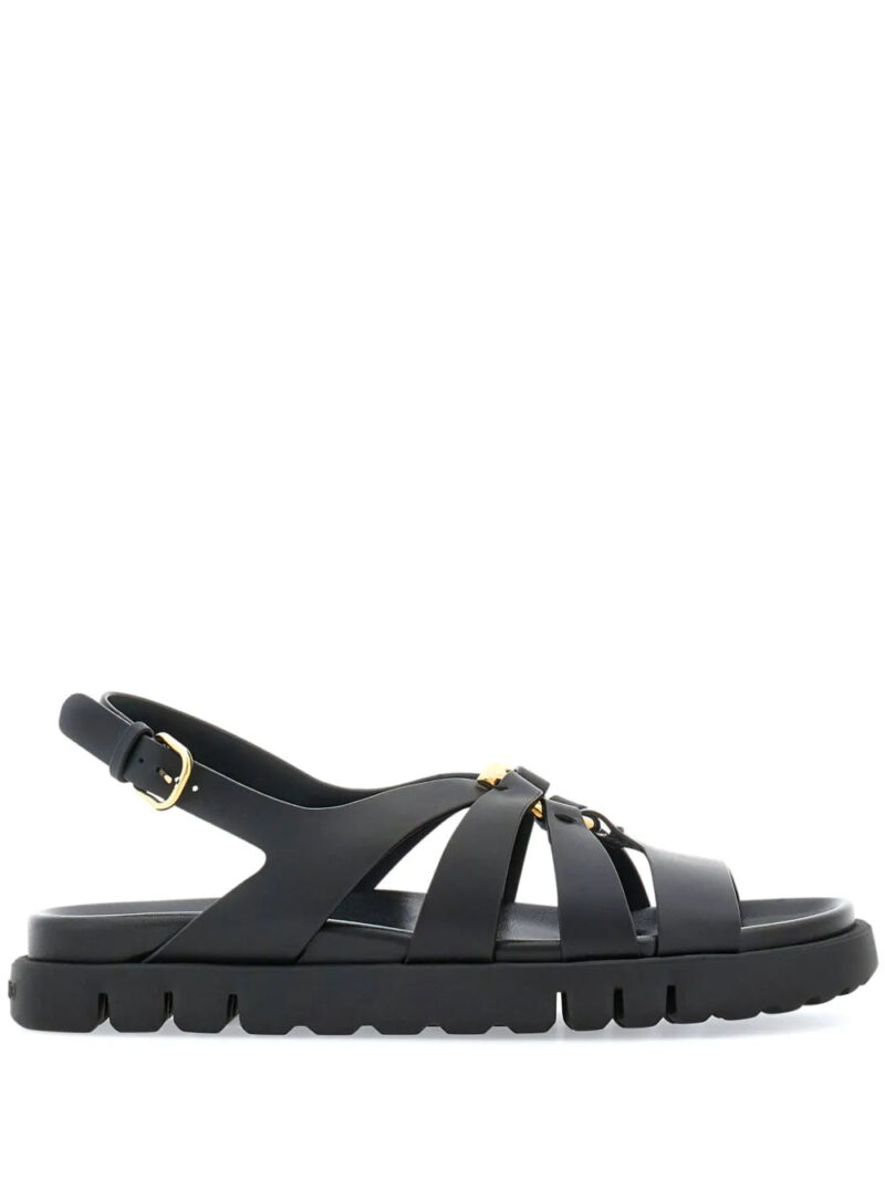 Ferragamo  Gancini-plaque caged sandals