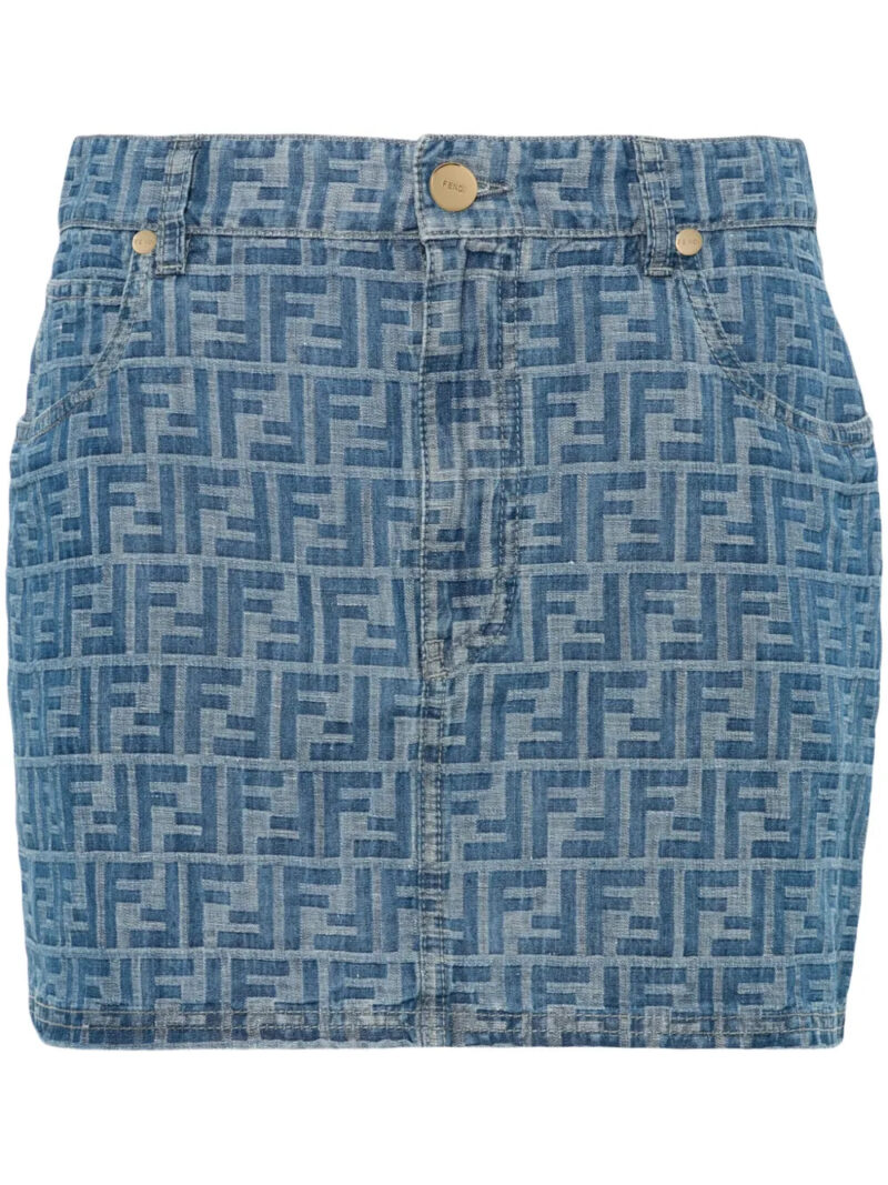 FENDI  FF-motif mini skirt