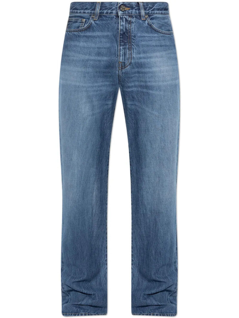 Versace  logo-patch jeans