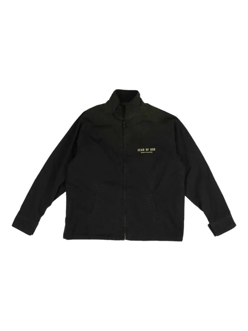 Fear Of God  logo-embroidered velvet sweatshirt