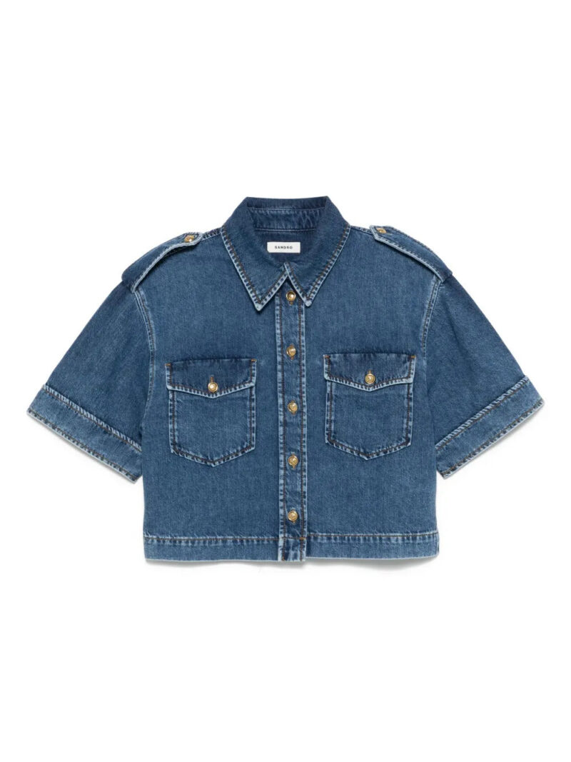 SANDRO  cotton denim shirt