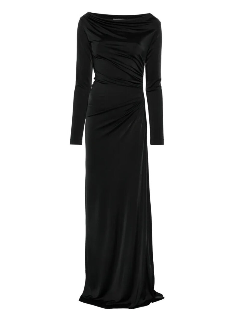Victoria Beckham  cowl-neck draped maxi dress