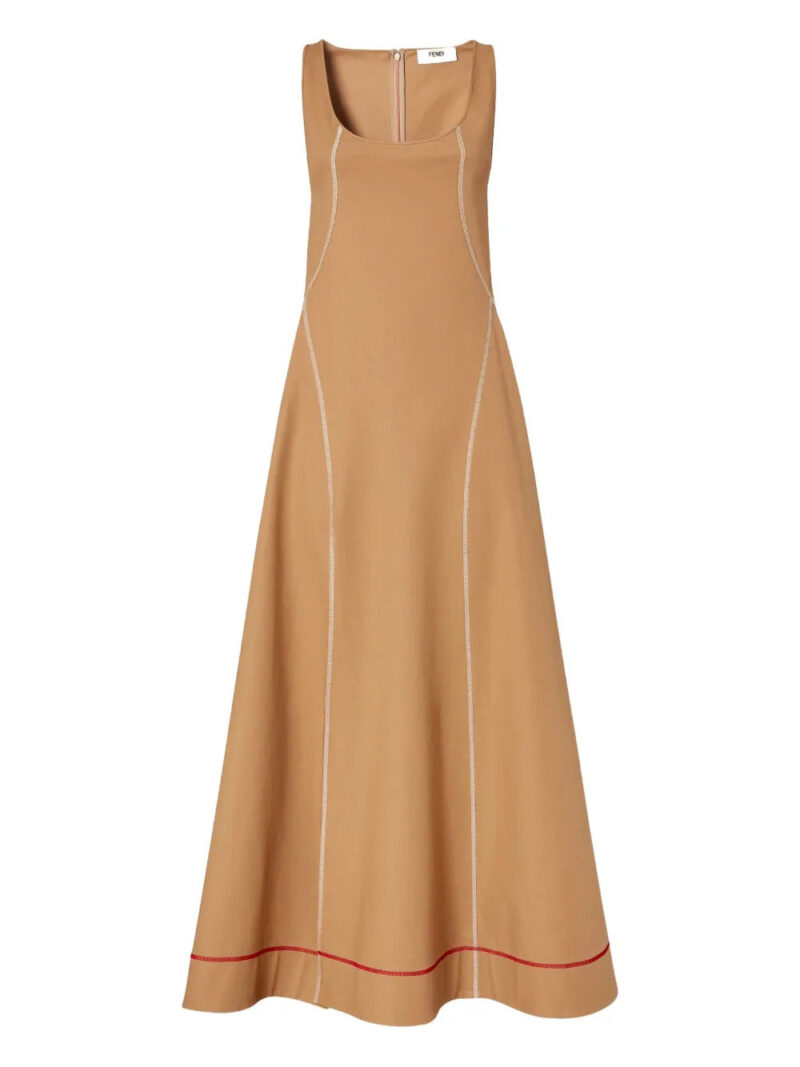 FENDI  seam-detail maxi dress