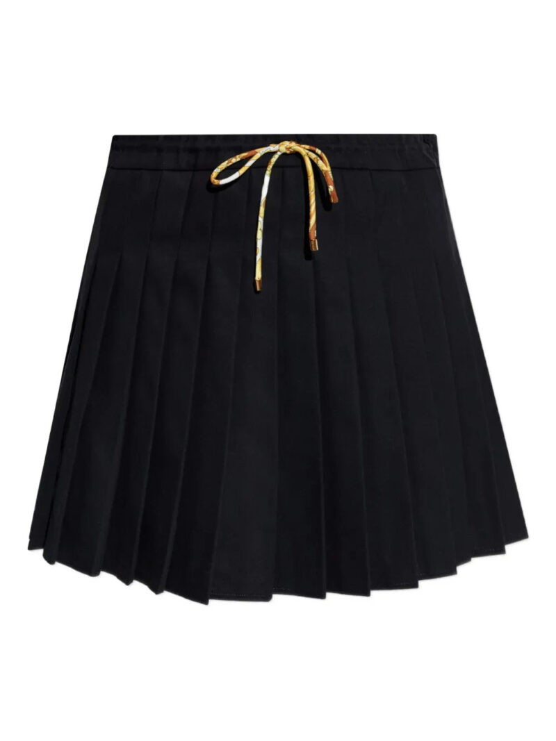 Versace  pleated drawstring skirt