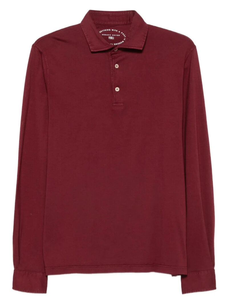 Fedeli  long-sleeve polo shirt