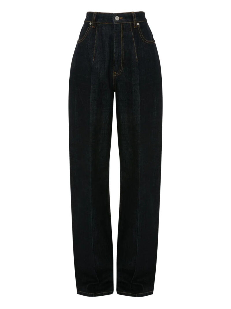 Victoria Beckham  cinched high-waisted jeans
