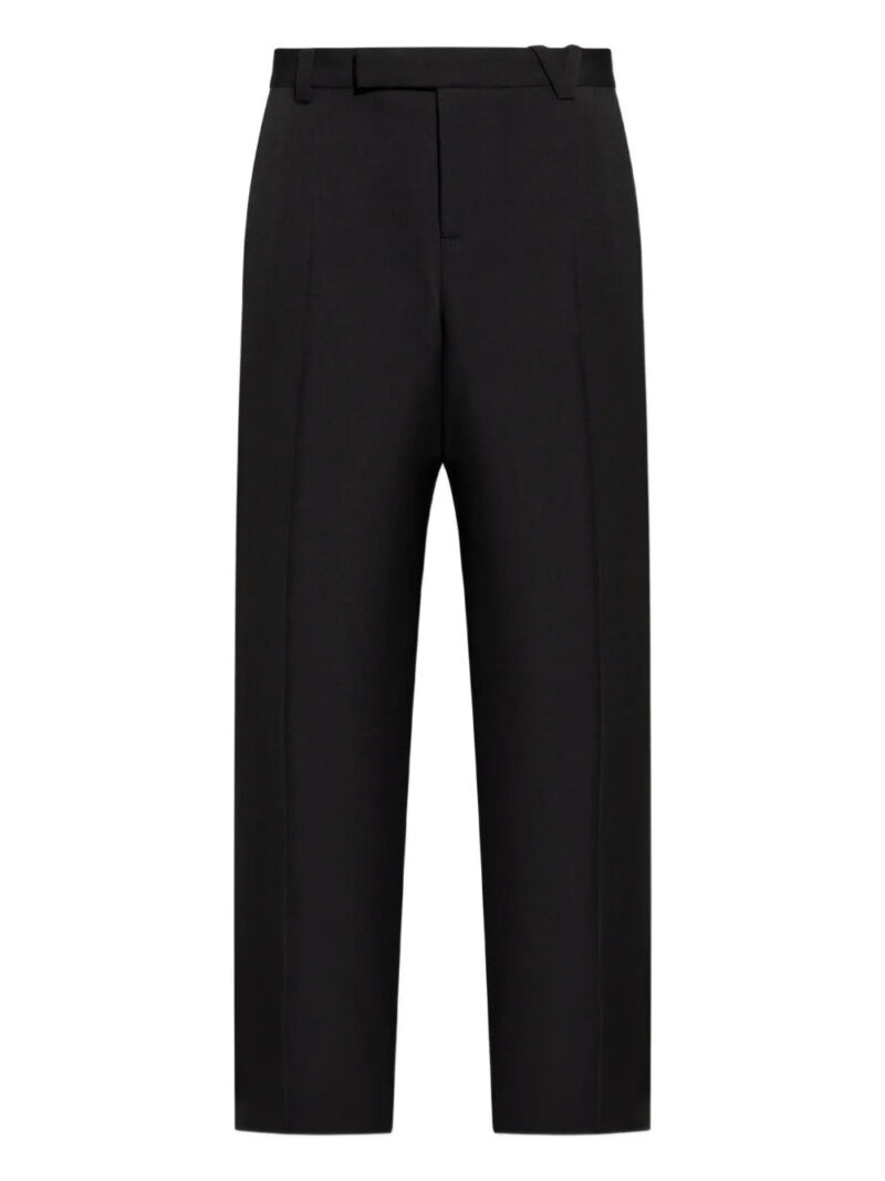 Versace wool button fly trousers