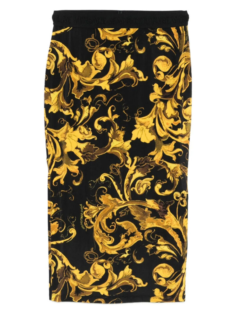 Versace Jeans Couture  baroque-print midi skirt