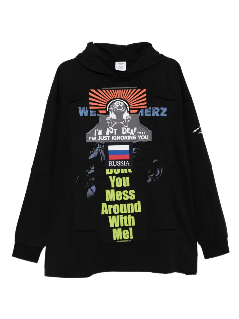 VETEMENTS  patchwork hoodie