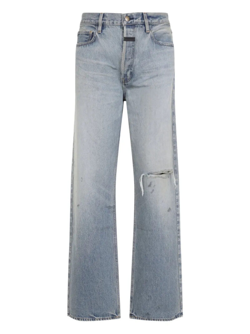 Fear Of God  distressed cotton jeans