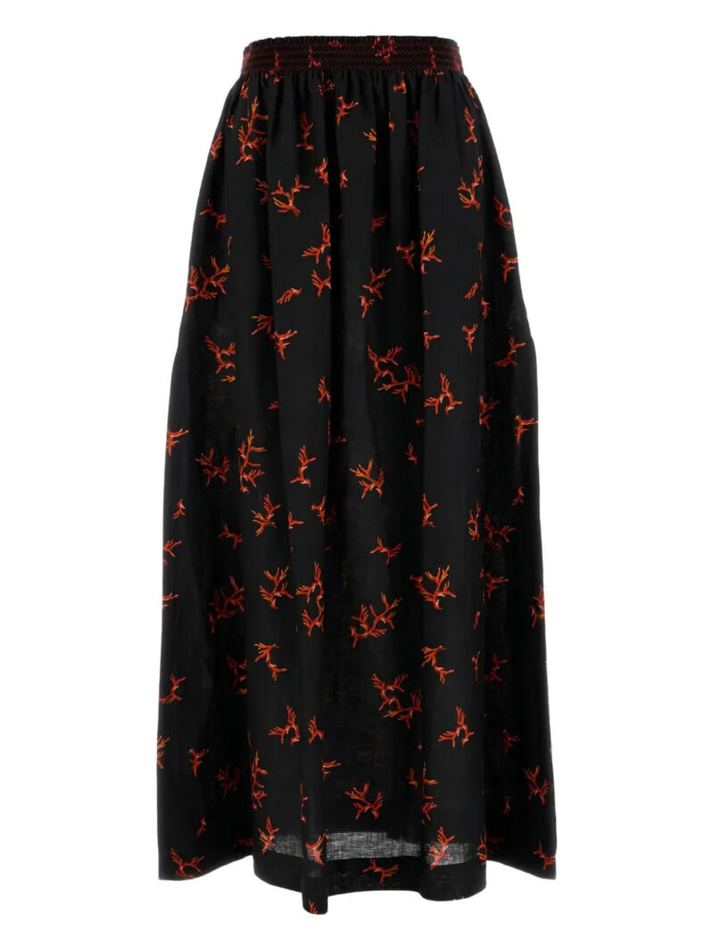 FENDI  printed elastic-waist skirt