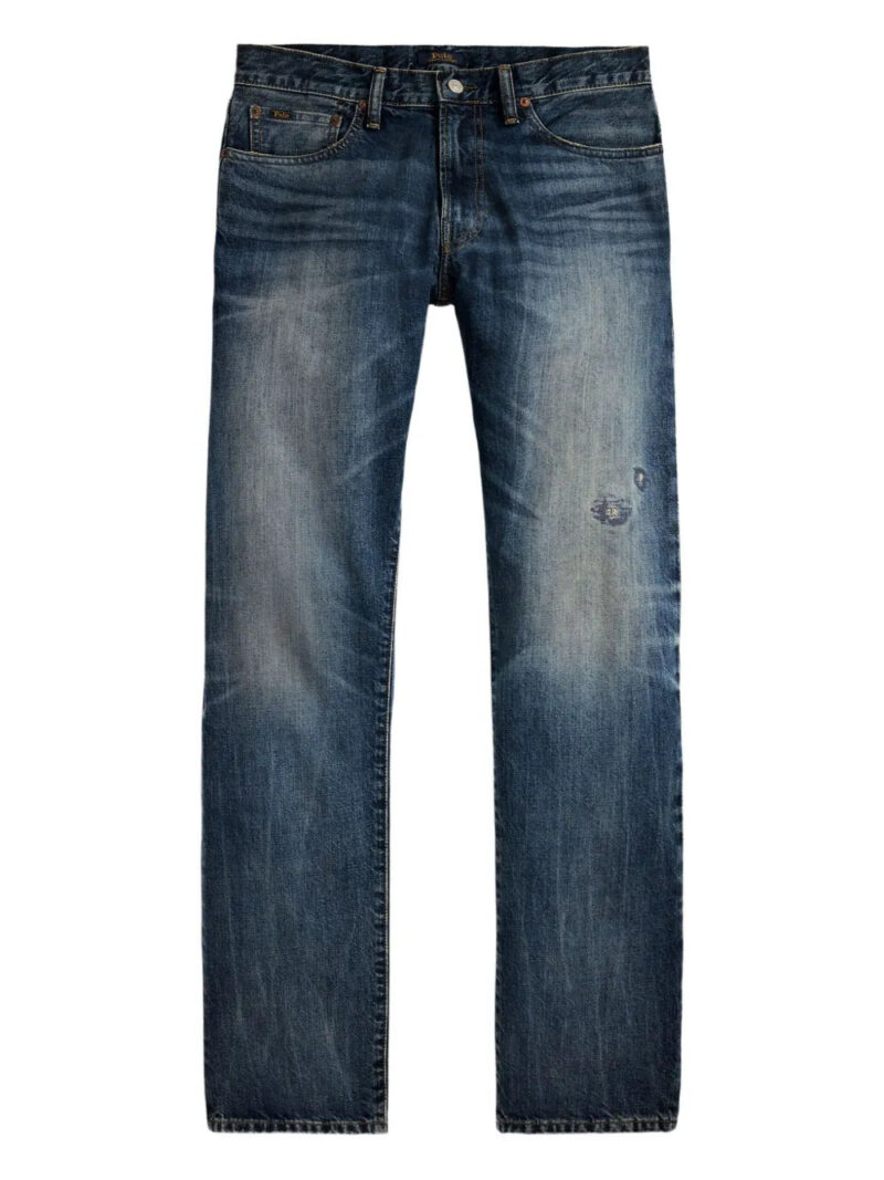 Polo Ralph Lauren  repaired-detail cotton jeans