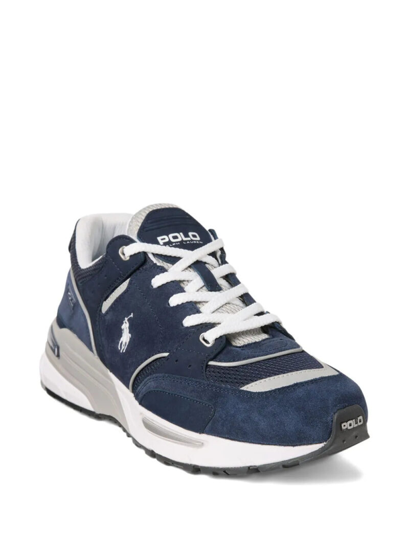 Polo Ralph Lauren  suede-panelled mesh sneakers
