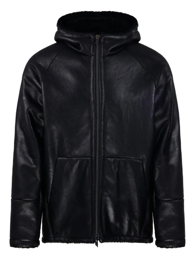 Salvatore Santoro  hooded leather jacket